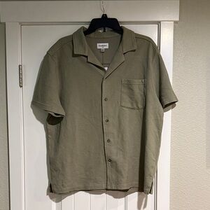 Casual Corner Khaki Men's Button-Down Shirt